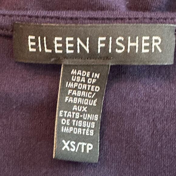 Eileen Fisher Viscose Spandex Navy Short Sleeve Stretch Shift Dress Size XS - Picture 2 of 7